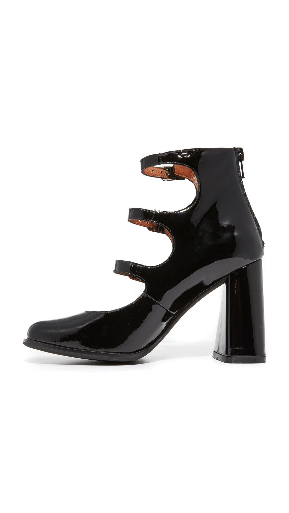 Jeff peep toe pumps top